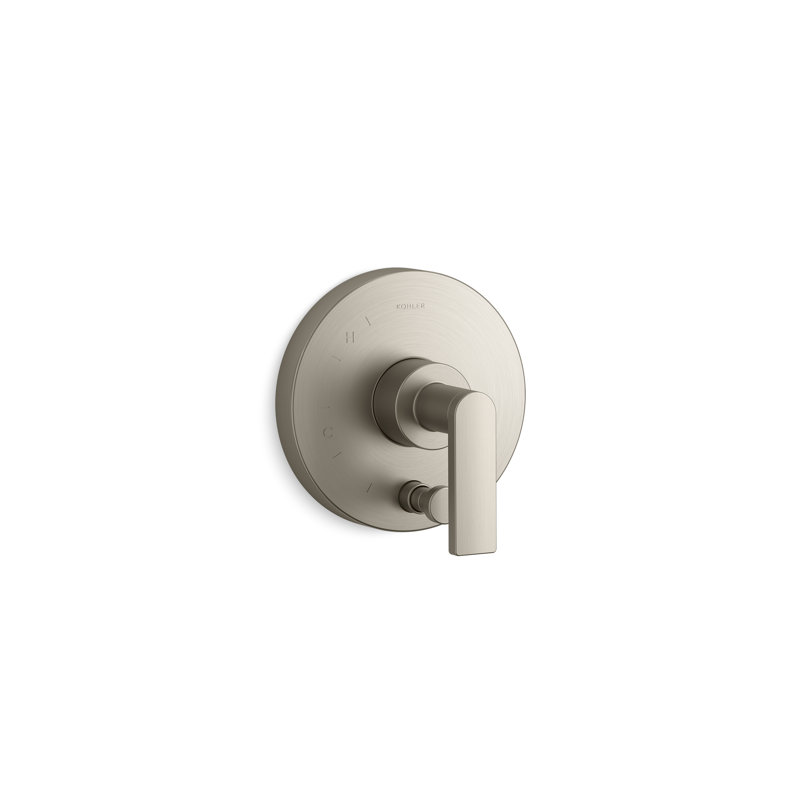 Garniture de valve à pression équilibrée avec inverseur à bouton-poussoir et poignée levier Artifacts Rite-Temp