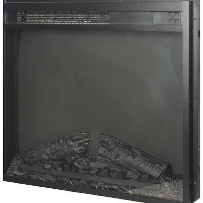 23" Electric Fireplace Insert, Realistic Flame, Remote Control, Timer, Overheat Protection, 1400W Heat, 5000 /H, 11 Temp Settings, 4 Adjustable Brightness Levels, Compatible With 2000 - 2020