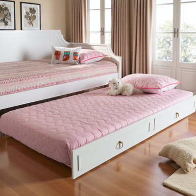Shasta Twin Size Wood Trundle in a Classic and Traditional by Breakwater Bay