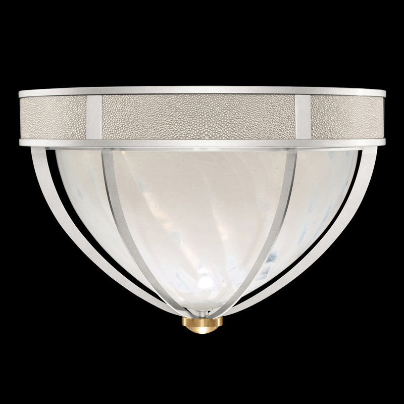 Plafonnier encastré rond 18,75 po Mirage, Feuille d'argent standard / laiton, Coco