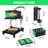 2-Tier Folding Grocery Cart, 198 lb Capacity, Aluminum Frame with Wheels and Removable Crate, Lightweight Portable Shopping Trolley for Home, Market, and Mall Use-126135371
