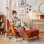 Upholstered Armchair with Footstool-488585405