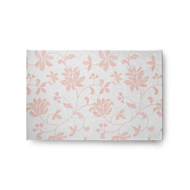 Chenille Floral Indoor Rug, Rectangle 2' x 3'