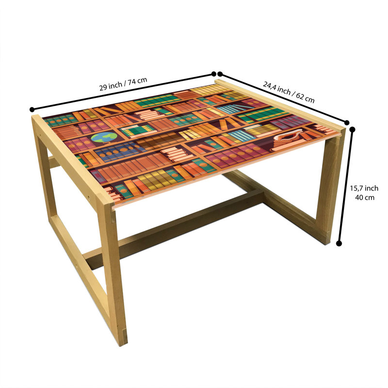 Jamaiya Sled Coffee Table, 62cm H x 74cm W x 40cm D