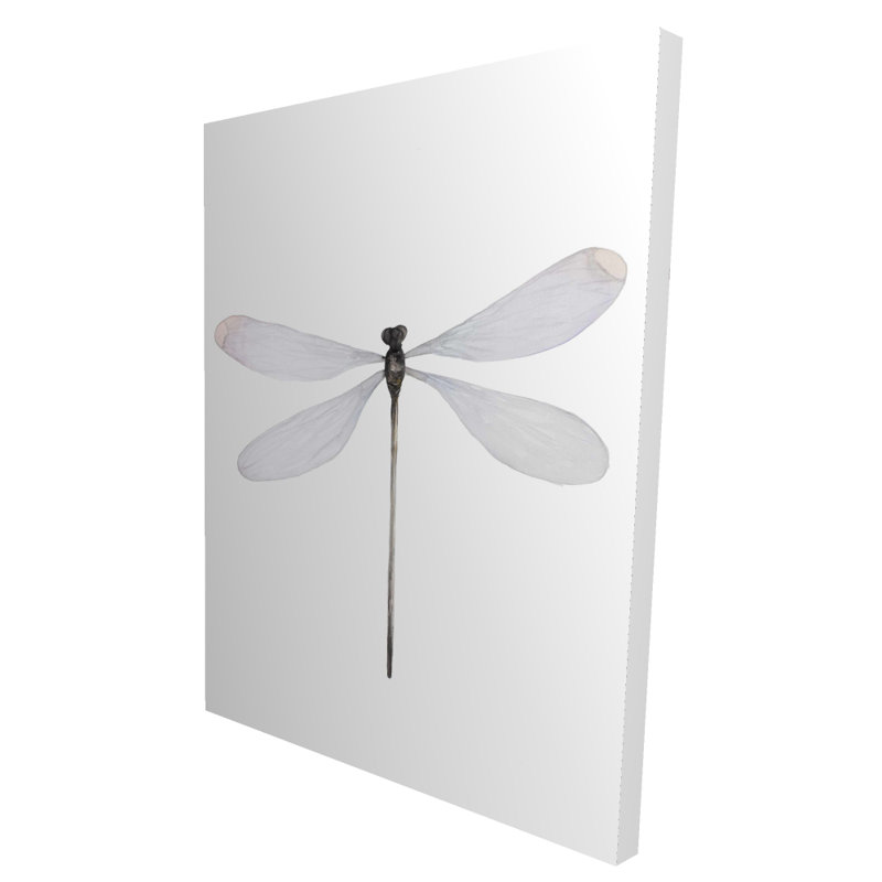 Toile de libellule minimaliste | Élégant décor d'insecte pour chambre à coucher