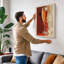 Celebration in Gold Art Deco - Wrapped Canvas-2050590724-2050590725
