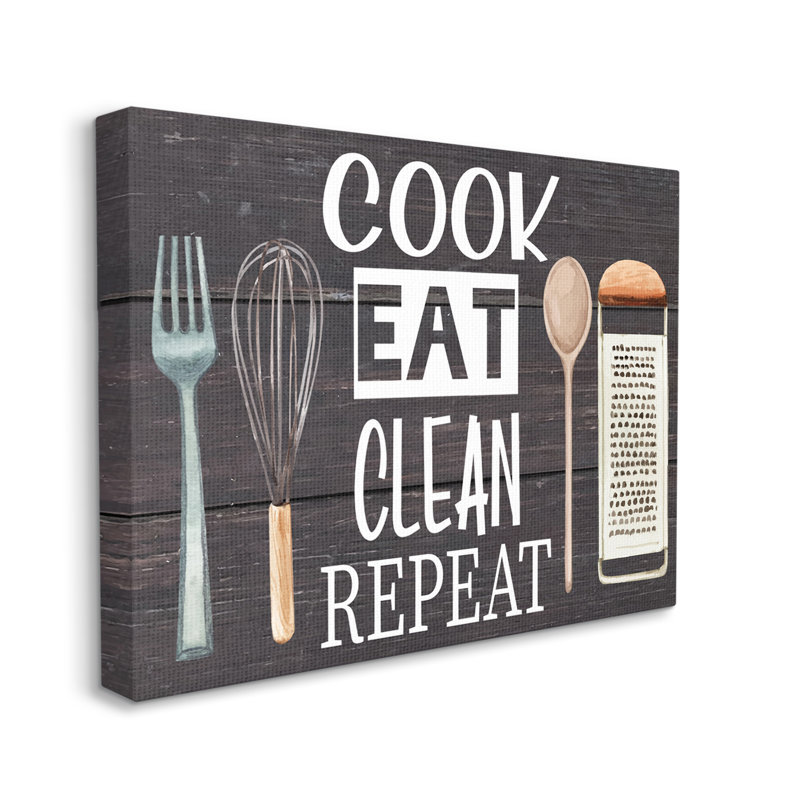 Ustensiles de cuisine «Cook Eat Clean», Toile tendue, H 36 po x l 48 po