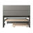 Brevyn Solid Wood Bookcase Storage Platform Bed with Footboard & Roll Out Trundle-213563537-138842639