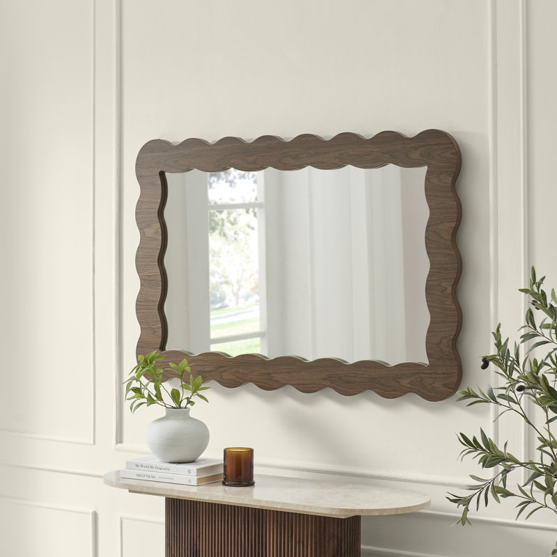 Deaysha Solid Wood Abstract Mirror, 120 cm H x 80 cm W