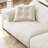 White Velvet Modular Sofa cushion couch