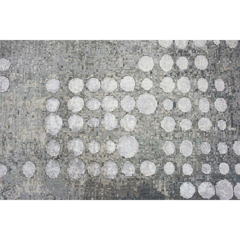 Polka Dots Area Rug, Rectangle 9' x 12'