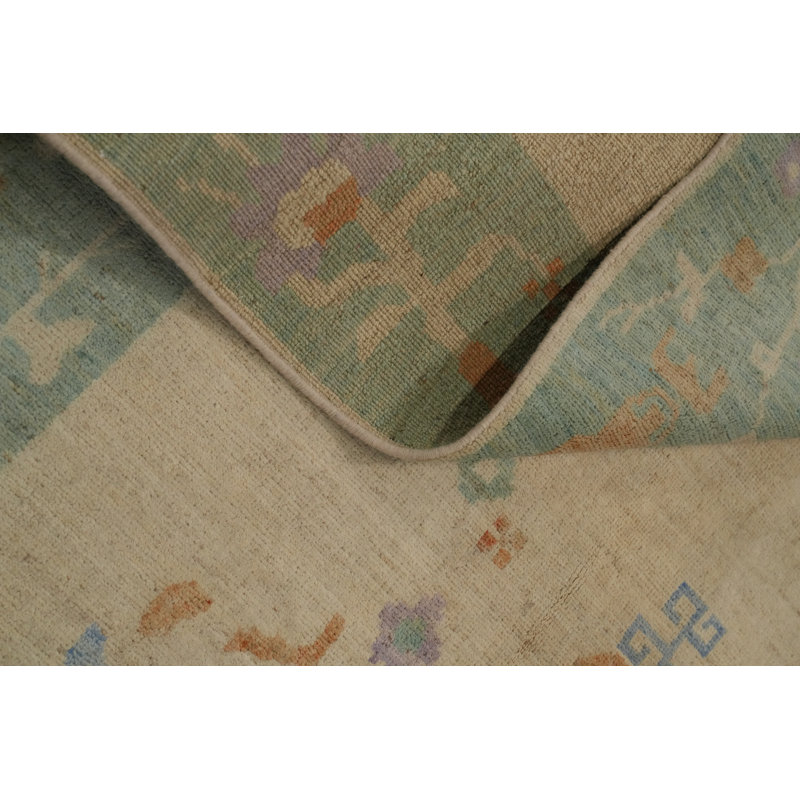 Tapis art déco végétal 10 x 10