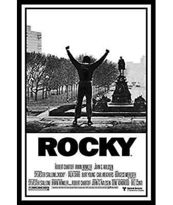 Back To School College Framed Posters!! " Rocky 1 Movie Poster Sylvester Stallone Philadelphia PA Boxing Talia Shire Burt Young Carl Weathers Burgess Meredith Underdog Hero Story "