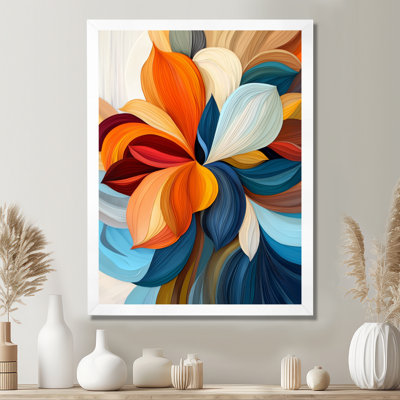 Mid Century Enchanted Bloom Flowers II - Abstract Flowers Wall Décor