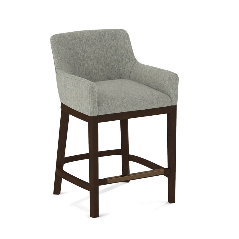 Upholstered Stool, Nutmeg, Applause Archway Grey