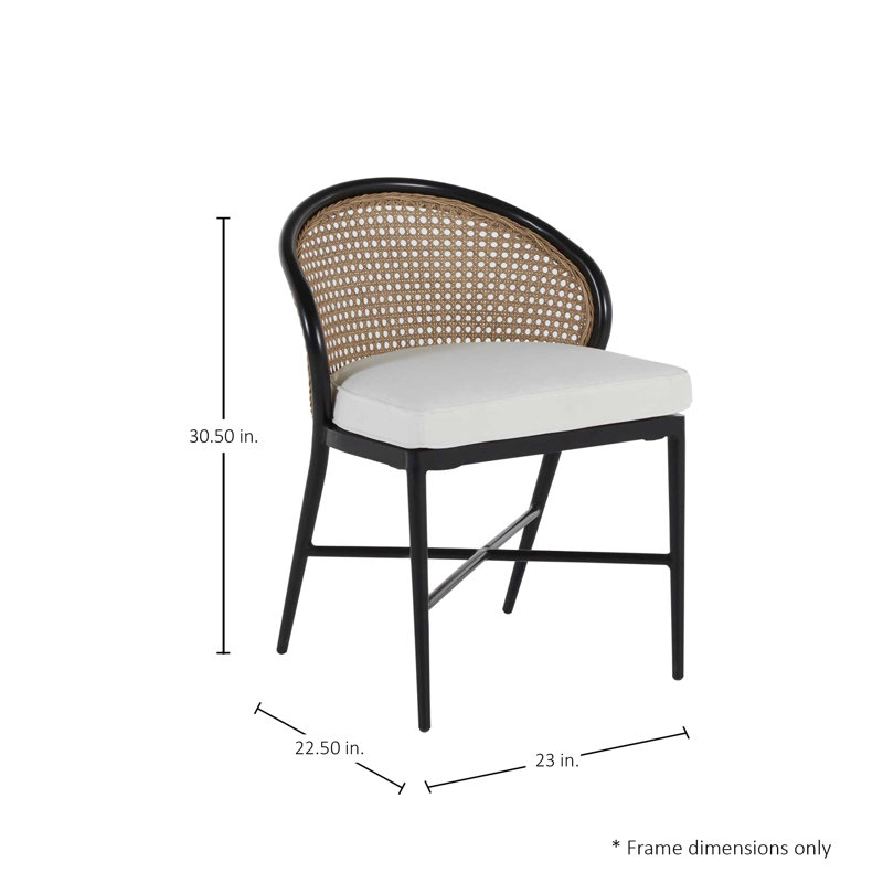Havana Patio Dining Side Chair with Cushions