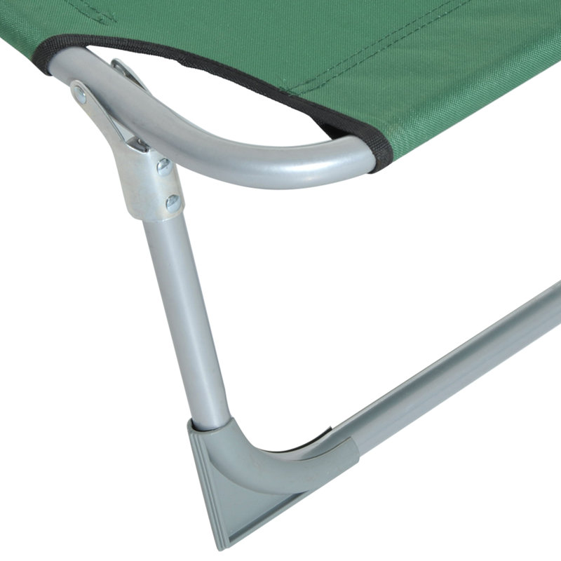 Kinnard 187cm Long Reclining Single Chaise, Green