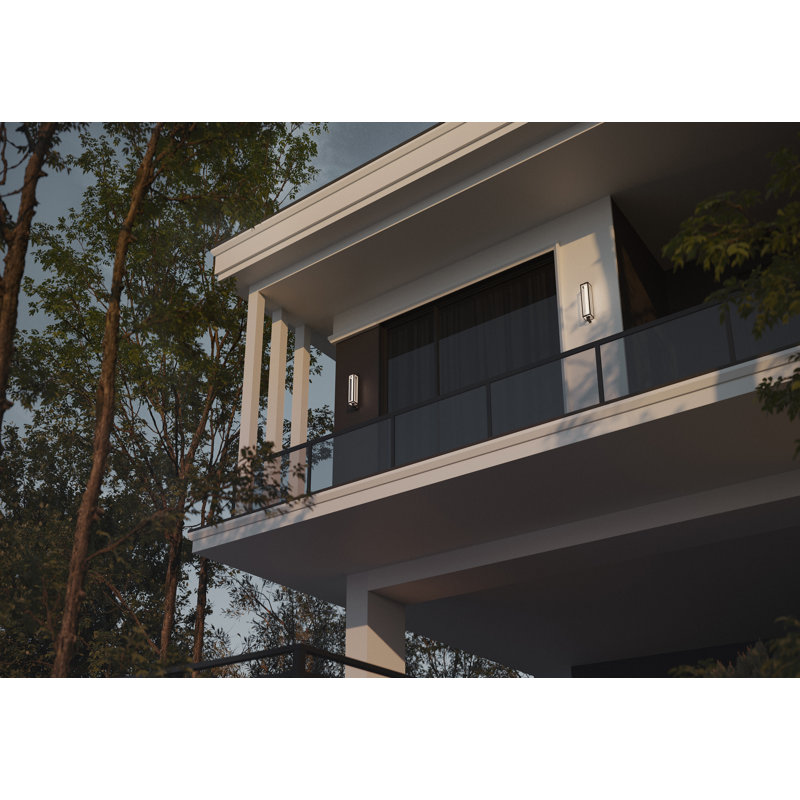 Applique murale en aluminium Nataniela, H 24 po x l 5,50 po x P 7,50 po, 26