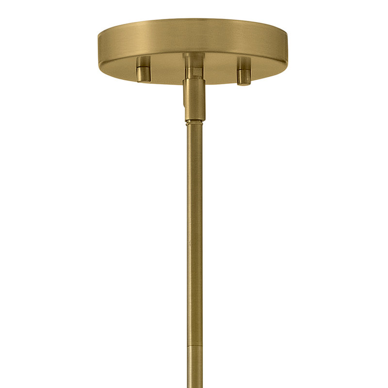 Medium Modern Downrod Pendant Light, Bronze