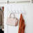 iDesign Classico Steel Over-The-Door 12-Hook Storage Rack - 18.75" x 5" x 10.75", Chrome