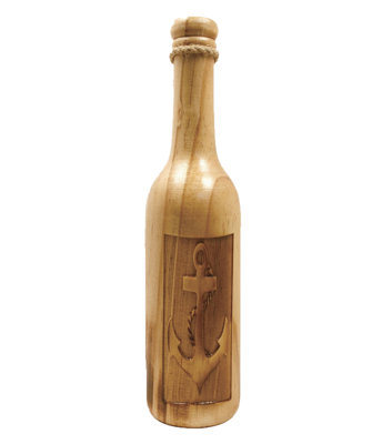 Bruton Wood Decorative Bottle