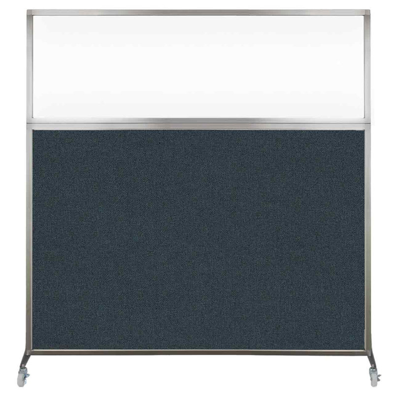 Cloison de bureau Hush - fenêtre transparente, Épinette du Colorado, 72"
