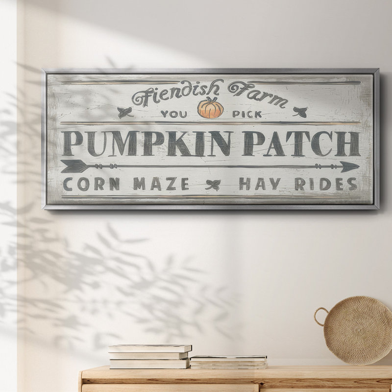 «Pumpkin Patch II», toile encadrée, H 8 po x l 20 po