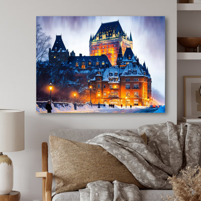 «Chateau Frontenac in Winter I», reproduction sur toile