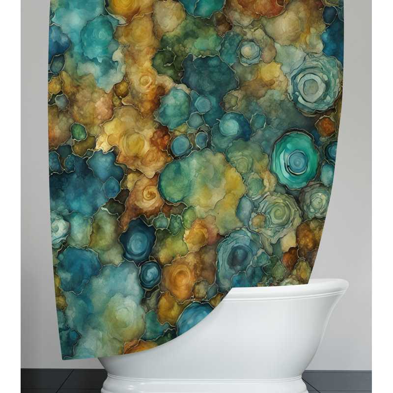 Marble Shower Curtain, 70" W x 72" H