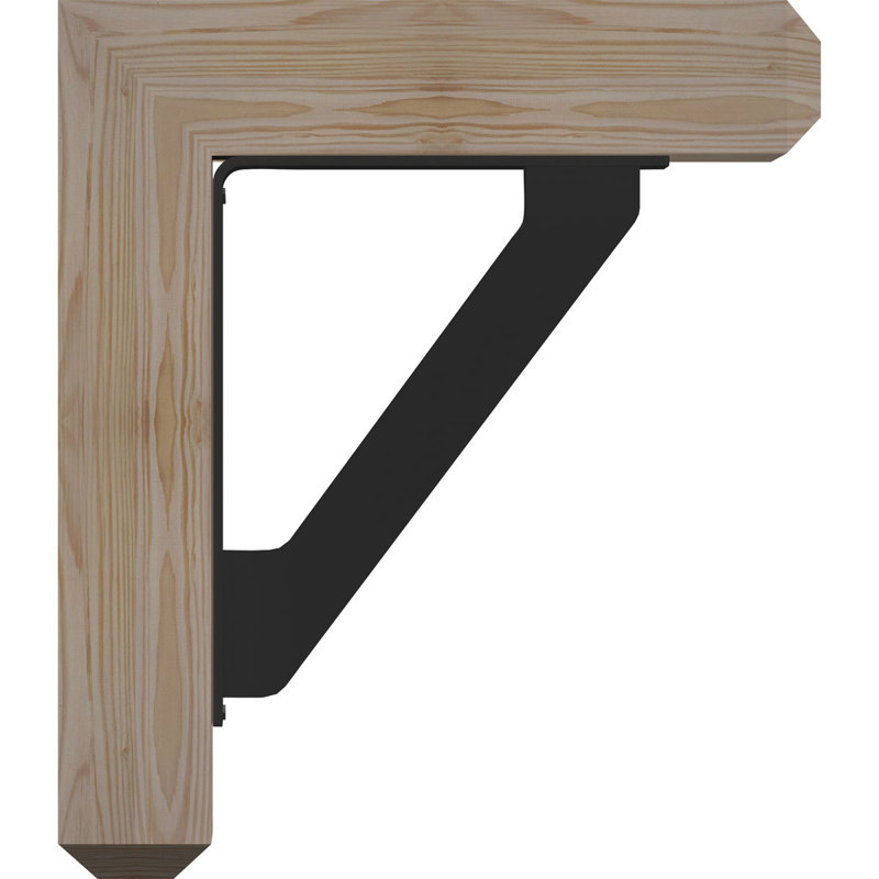 Support traditionnel en fer à repasser triple 4 po Craftsman, H 23 po x P 20 po, Sapin de Douglas l 3 1/2 po x T 4 po (lisse)