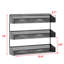 Ensemble de 2 étagères à épices, support de comptoir à 3 niveaux ou étagère de rangement murale pour armoire de cuisine, armoire, porte de garde-manger ou douche de salle de bain, chrome-427784302