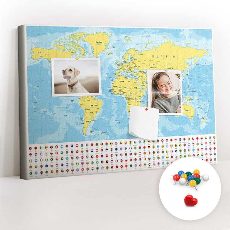 Andreacchio Cork Corkboard / Bulletin Board
