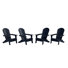 Chaise Adirondack pliante en plastique Arrlo