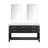 Double Bath Vanity With Mirrors And Open Shelf