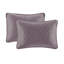 Grand couvre-lit réversible mauve pour grand lit - Le matelassage pour le rembourrage en coton prélavé est surdimensionné.