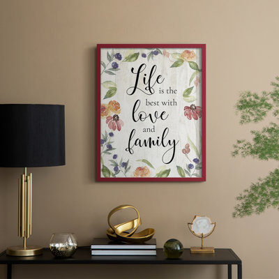 Life is the Best Framed Print - Solid Wood