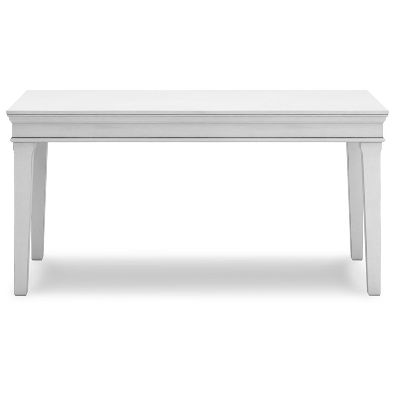 White Pine Wood Transitional Home Office Desk with Drawer and USB Port