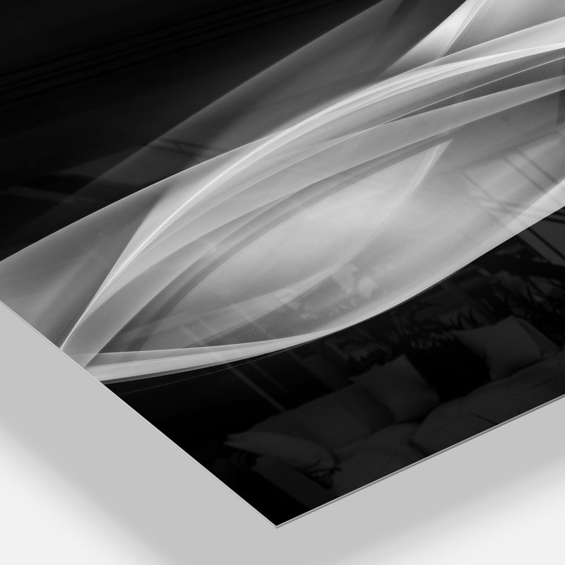 Corwin, motif abstrait «Glittering Silver», Métal, H 34 po x l 44 po x P 1 po
