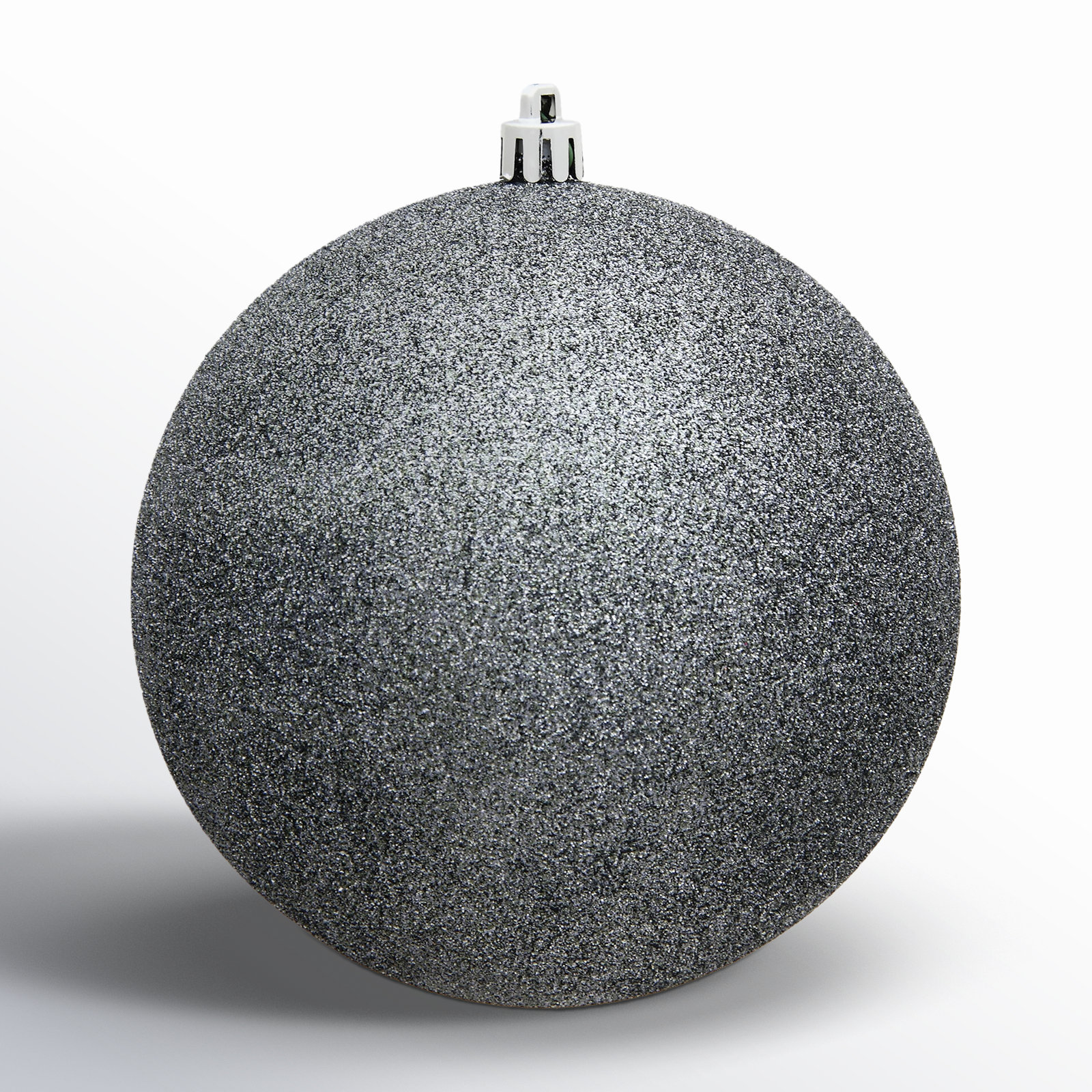 Holiday Décor Ball Ornament, Gray, 2.75" H x 2.75" W x 2.75" D