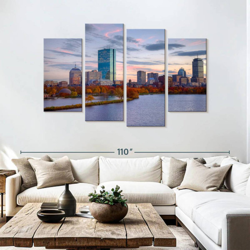 Sireci Boston Back Bay, H 54 po x l 84 po
