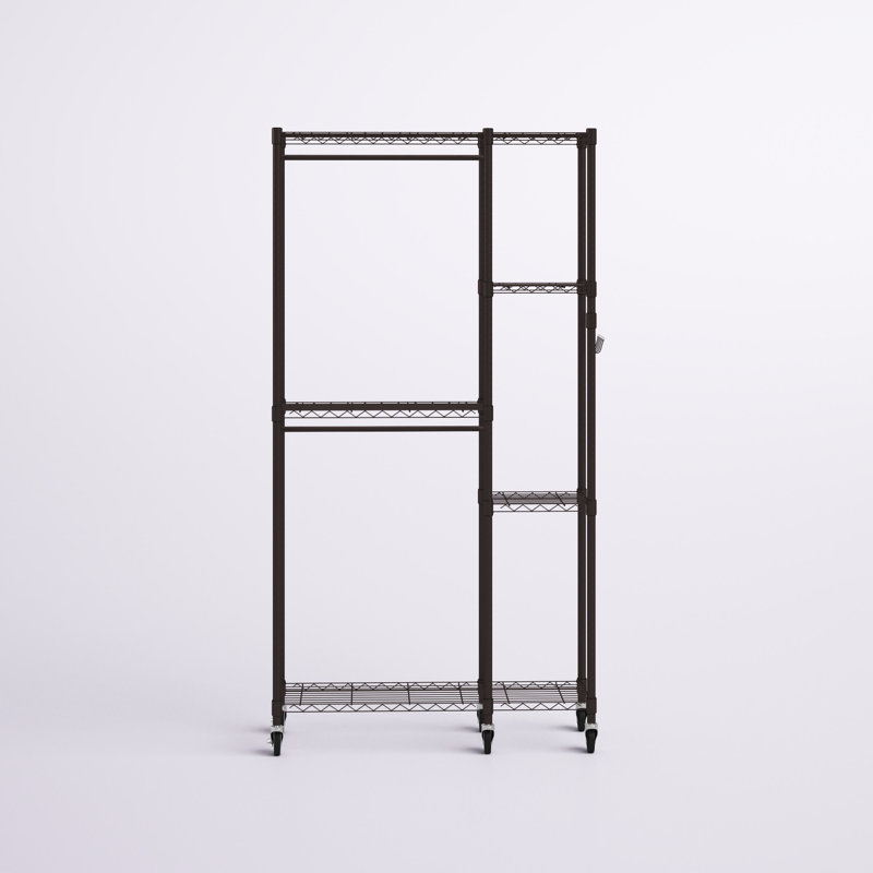 Shawnee 41" W Mobile Garment Rack, Dark Bronze