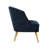 Artavion Corduroy Accent Barrel Chair with Rubberwood Legs-258507128