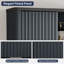 Armoire murale de salle de bain, armoire de rangement murale avec porte de grange coulissante et 1 tablette réglable ouverte pour la salle de bain et la cuisine-1456725415
