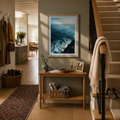 Waves And Rocky Shore Coastal - Print