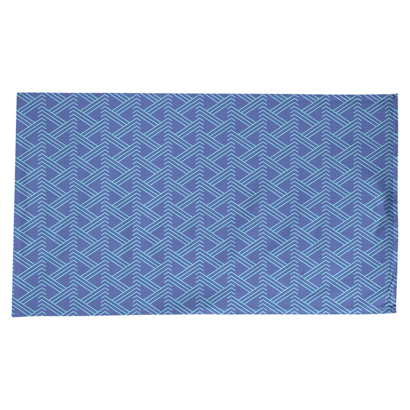 Nappe zig zag classique, Bleu / bleu sarcelle