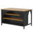 Farmhouse Kitchen Island: Storage Shelf & Bistro Bar Unit