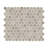 Calico Round 11 in. x 13 in. Matte Porcelain Mosaic Floor and Wall Tile