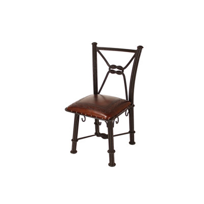 Mosser Genuine Leather Upholstered Side Chair