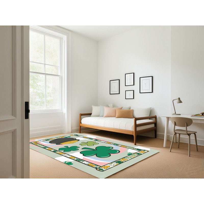 Tapis de fête The Holiday Aisle®, Rectangle 8' x 12'