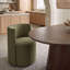 Ensemble table et chaises de salle à manger extensibles de 47 à 83 pouces avec chaises rembourrées et roulettes dissimulées-606159268-606159273